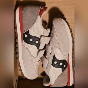 Saucony Kids' Size 13 Gray and Red Sneakers